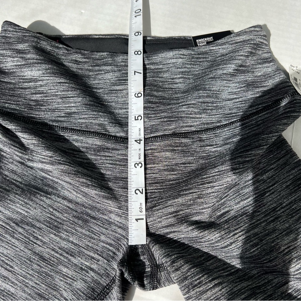 NWT Victoria Sport Knockout Tight athletic leggings black gray marl size xs - Picture 10 of 11